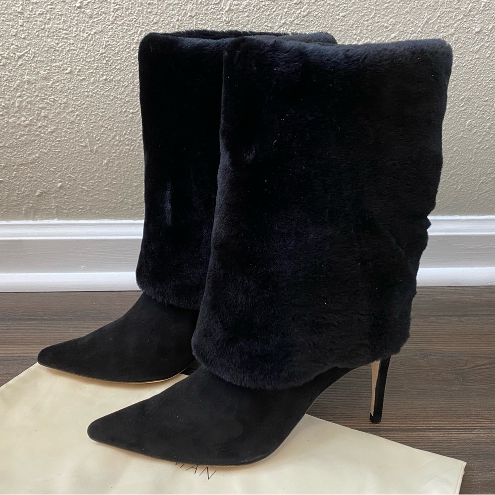Alexandre Birman Black Eskimo Brisa Shearling Boots
